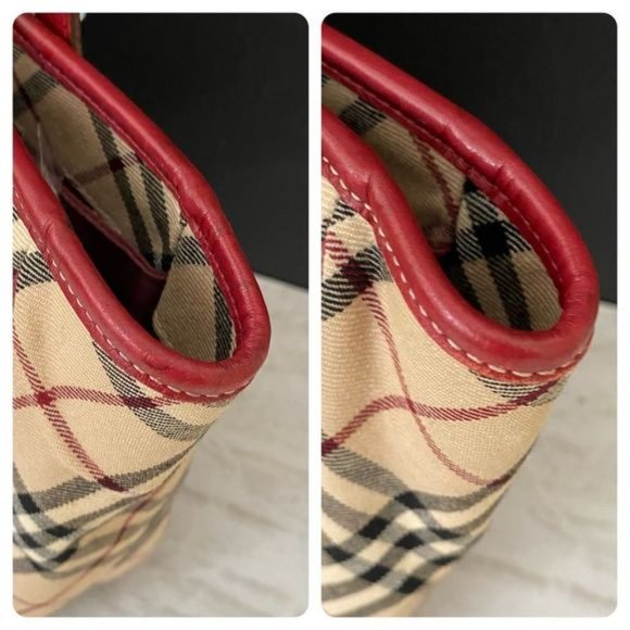 BURBERRY Nova Check Blue Label Handbag 👜 - Picture 11 of 15